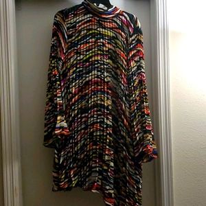 Gabrielle Union pleated colorful Dress